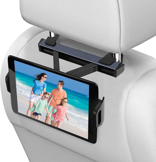 Soporte Tablet Reposacabezas, Soporte Coche Automóvil Universal Con Apoyo 360 Rotación Para 4,7-12,9 Pulgadas Ipad, Iphone, Galaxy Tab Et D'Autres Smartphones
